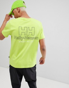 Желтая футболка с логотипом на спине SWEET SKTBS x Helly Hansen - Желтый