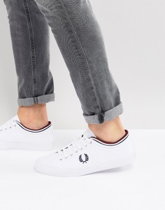 Белые парусиновые кеды Fred Perry Kendrick - Белый