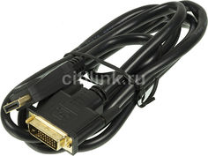 Кабель Display Port NINGBO DisplayPort (m) - DVI-D Dual Link (m), GOLD , 1.8м, блистер, черный