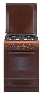 Газовая плита GEFEST ПГ 6100-02 0001, газовая духовка, коричневый