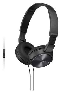 Наушники SONY MDR-ZX310AP, накладные, черный, проводные