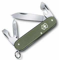 Складной нож VICTORINOX Alox Cadet, 9 функций, 84мм, оливковый [0.2601.l17]