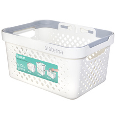 Корзина для белья Sistema Home Basket 5.25л White (51210)