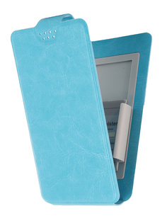 Аксессуар Чехол-флип Clever SlideUP S 3.5-4.3-inch универсальный иск. кожа Blue Media Gadget