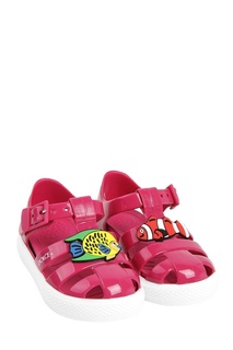 Розовые сандалии с рыбками Dolce&Gabbana Children