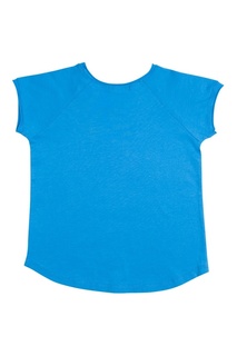 Хлопковая синяя футболка Bonpoint
