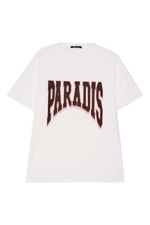 Белая футболка с контрастным принтом Ana 3.Paradis