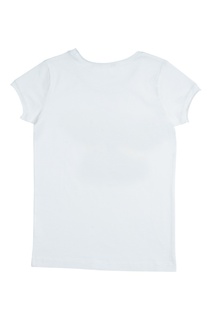 Хлопковая белая футболка Bonpoint