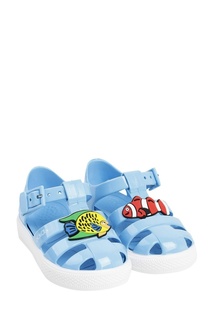 Голубые сандалии с аппликацией Dolce&Gabbana Children