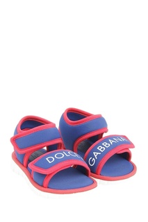 Цветные текстильные сандалии Dolce&Gabbana Children