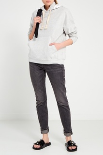 Черные сандалии с объемными цветами Marc Jacobs