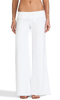 Льняные брюки с широкими штанинами - krisa