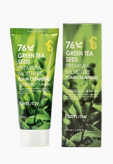 Пенка для умывания Farm Stay с семенами зеленого чая,  100 мл