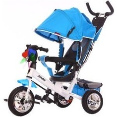 Велосипед 3-х колесный Moby Kids Comfort 10x8 EVA синий 641048