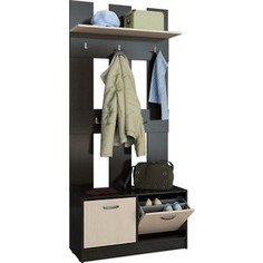 Обувница с вешалкой перфорированная Мастер Ольга (ОВП) (венге-дуб молочный) МСТ-ПДО-ОП-ВД-20 Master