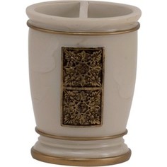 Стакан Swensa Синтра для зубных щеток, полирезина, слоновая кость (SWT-4040B )