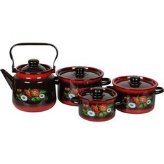 Наборы посуды 4 предмета СтальЭмаль Кармен (1с142/1)