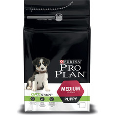 Сухой корм PRO PLAN OPTISTART Puppy Medium с курицей и рисом для щенков средних пород 1,5кг (12272270)