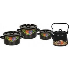 Наборы посуды 4 предмета СтальЭмаль Вологда (1с142/1)