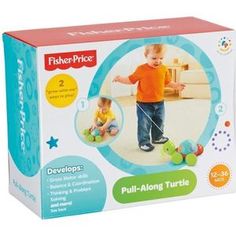 Каталка Fisher Price Обучающая черепашка на колесиках (Y8652)