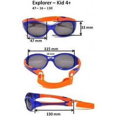 Cолнцезащитные очки Real Kids детские Explorer синий/оранжевый (4EXPNVOR)
