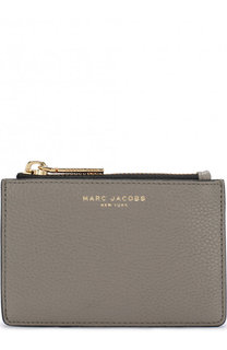 Кожаный футляр для кредитных карт с логотипом бренда Marc Jacobs