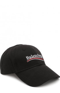 Хлопковая бейсболка с логотипом бренда Balenciaga