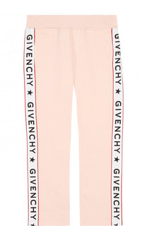 Хлопковые брюки прямого кроя с лампасами Givenchy