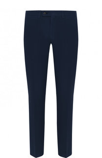 Хлопковые брюки прямого кроя Brioni