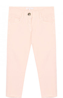 Джинсы с фигурной прострочкой и бахромой Chloé