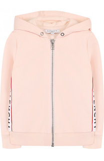 Хлопковый кардиган на молнии с капюшоном Givenchy