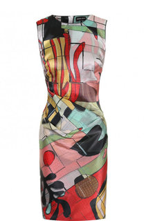 Приталенное мини-платье с принтом Giorgio Armani