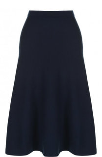 Однотонная хлопковая юбка-миди Cruciani