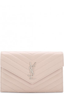 Сумка Monogram Envelope mini из стеганой кожи Saint Laurent