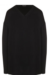 Однотонный топ с V-образным вырезом Tom Ford