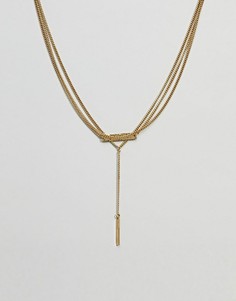 Золотистое ожерелье в несколько рядов Made - Золотой