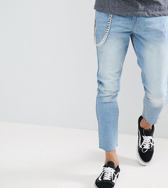 Укороченные джинсы слим с цепочкой Brooklyn Supply Co. - Кремовый