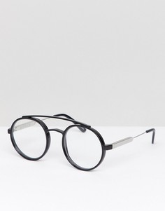 Черные круглые очки с прозрачными стеклами Spitfire - Черный