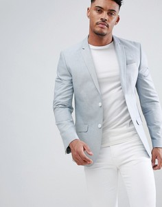 Голубой блейзер River Island Oxford - Темно-синий