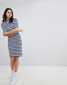 Платье из органического хлопка в рубчик Mads Norgaard - Мульти