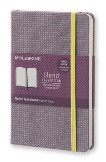 Блокнот Moleskine Limited Edition BLEND Pocket 90x140мм обложка текстиль 192стр. линейка фиолетовый [lcbdmm710h]