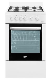 Газовая плита BEKO FFSS52000W, электрическая духовка, белый