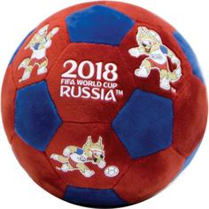 Мягкая игрушка FIFA -2018  Т11682 Мяч плюшевый с термопринтом (красно-синий)