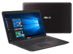 Ноутбук ASUS VivoBook X756UQ-T4332T 90NB0C31-M04740 (Intel Core i3-7100U 2.4 GHz/8192Mb/1000Gb/DVD-RW/nVidia GeForce GT 940MX 2048Mb/Wi-Fi/Bluetooth/Cam/17.3/1920x1080/Windows 10 64-bit)