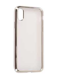 Аксессуар Чехол EVA Silicone для APPLE iPhone X Transparent Silver IP8A010S-X
