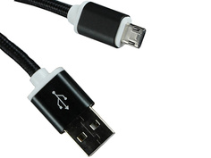 Аксессуар Mobiledata USB 2.0 - microUSB 1m Black MUC-CR138-B