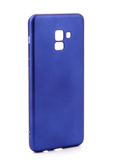 Аксессуар Чехол Samsung Galaxy A8 Plus 2018 Gurdini Soft Touch Silicone Blue