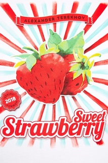 Белая футболка с принтом Strawberry Alexander Terekhov