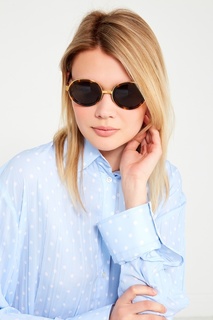 Круглые очки черепахового цвета Retrosuperfuture