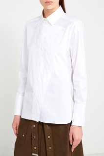 Белая рубашка из хлопка Adolfo Dominguez